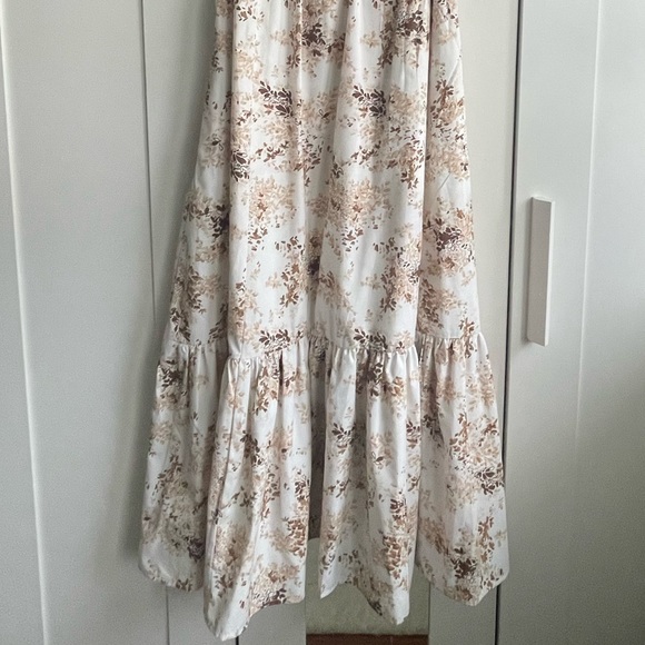 Abercrombie Flutter Sleeve Tiered Midi Dress - Picture 9 of 9